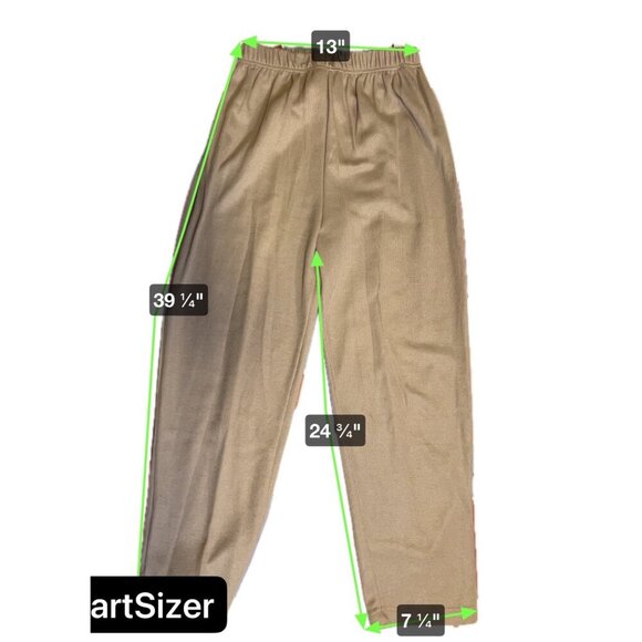 Aura Tyler Lounge Pants Set Elastic Waist Drawstring Beige Size L - Picture 7 of 8